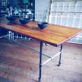 Modified Old Industrial Worktable (Image 2/3)