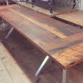 Reclaimed Fir Table - with Leaves on each end 