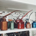 Assorted Old Oil Cans